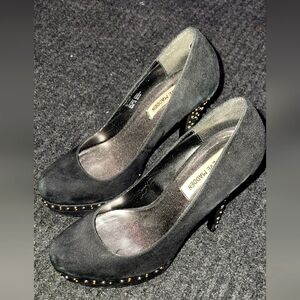 Steve Madden Women's Tristano Platform Pumps Black Suede